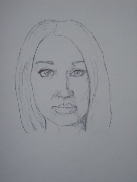 sketch of Amanda Bynes