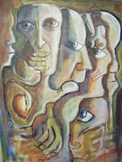 "SILENCING THE BEAST"  ACRYLIC 2009  31.5x39 INCHES ORIGINAL ART BY KYLE REYNOLDS